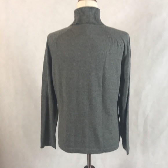 EUC Jones New York Gray Turtleneck Sweater Size L - Picture 4 of 7